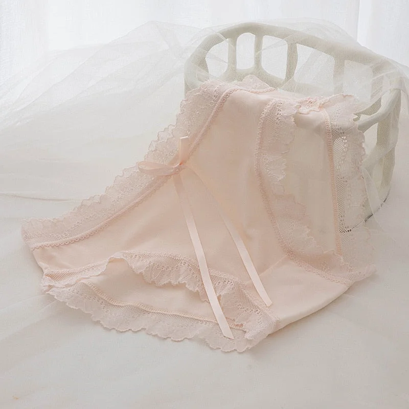 Sexy Lace Panties Cotton Women's Underwear  Fashion Invisible Comfort Briefs Mid Waist Seamless Underwear Female Lingerie