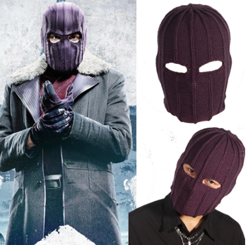 The Falcon and the Winter Soldier Baron Zemo Knitted Full Face Mask Cosplay Headwear