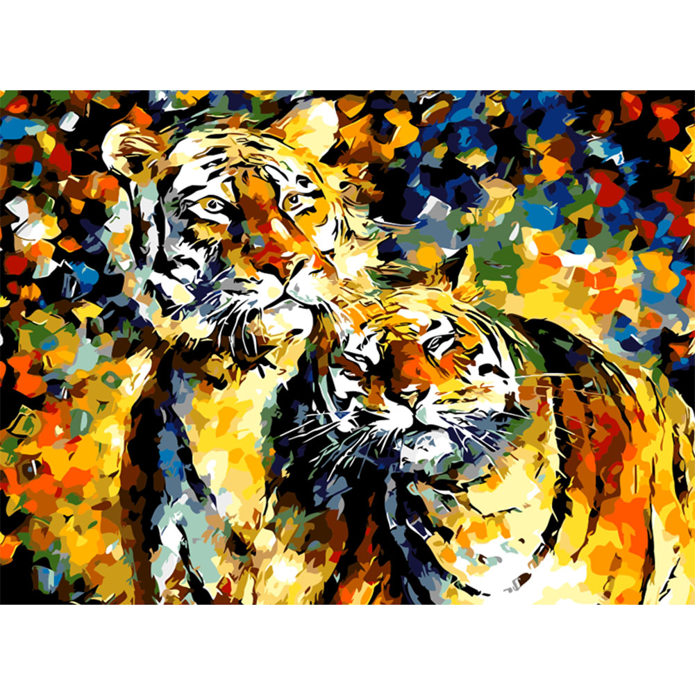 

40*50CM Paint By Numbers-Tigers, 501 Original