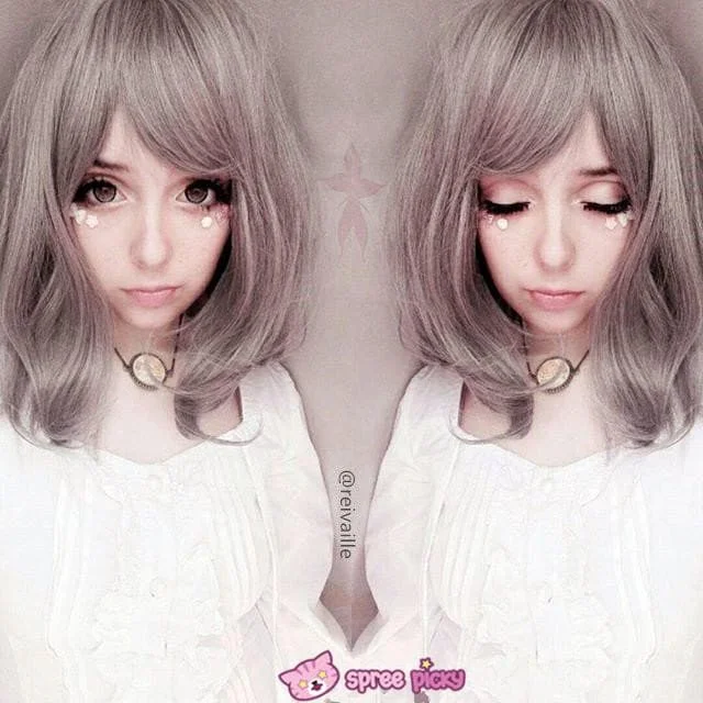 Grey Fashional Lolita Cosplay Wig SP166222