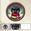 Cat DIY Diamond Painting Hanging Pendants Acrylic Crafts Kit for Home Wall Decor