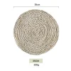 Rattan Placemats Straw Cup Coasters Dining Table Mat Heat Insulation Pot Holder Wicker Drink Coaster Kitchen Accessories