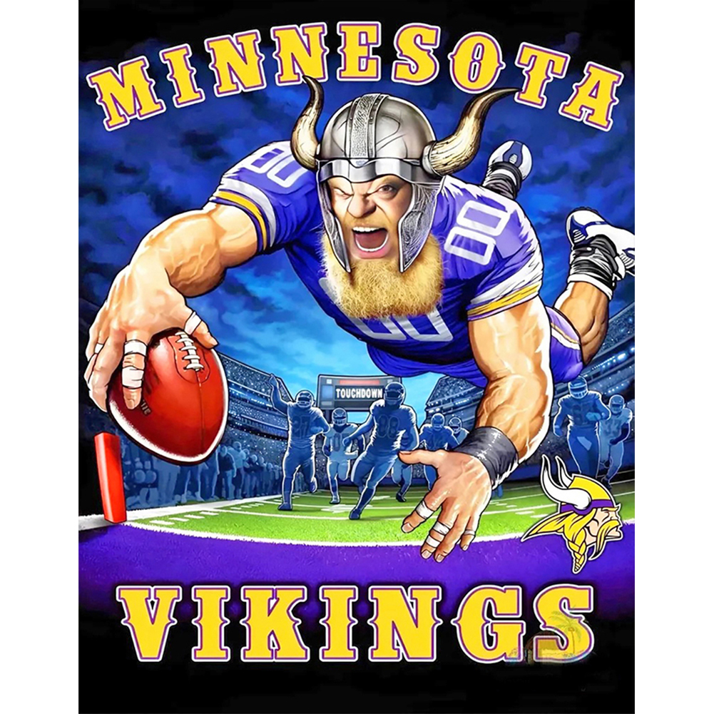 Minnesota Vikings Match - 5D Diamond Painting 