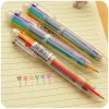 6in1 Multi Colors Press Switch Ball-pen School Opens Season Student Office Stationery Gift