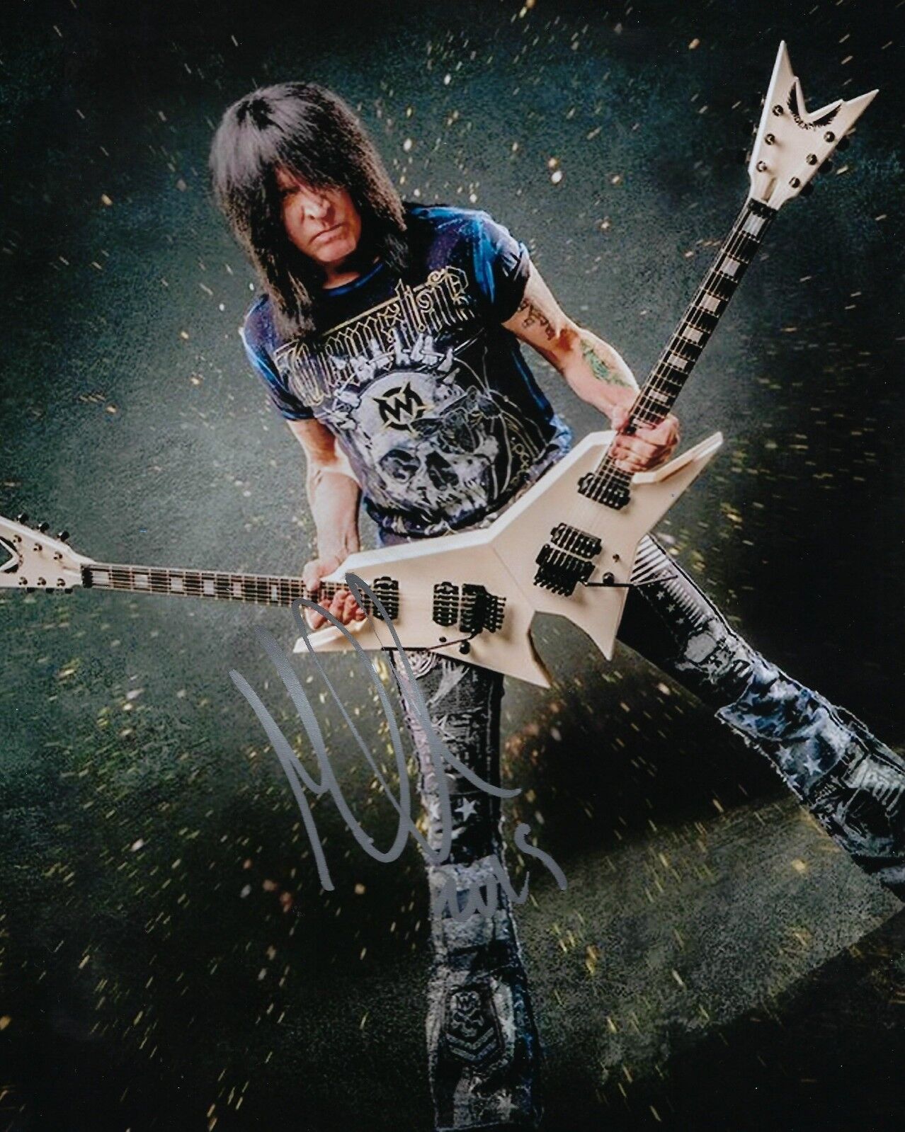 GFA Nitro Band Guitarist * MICHAEL ANGELO BATIO * Signed 8x10 Photo Poster painting PROOF B COA