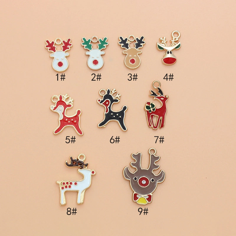 10 PCS/Package 20 * 27mm Alloy Deer Elk Pendant Jewelry Accessories