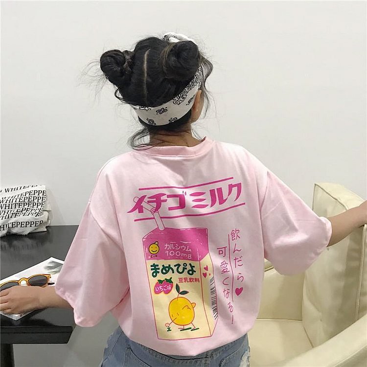 "Cute Drinks"  T-Shirt - Gotamochi Kawaii Shop, Kawaii Clothes