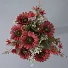 9 Stems Artificial Sunflower Bunch Autumn Home Interior Table Styling Wedding Floral Decor