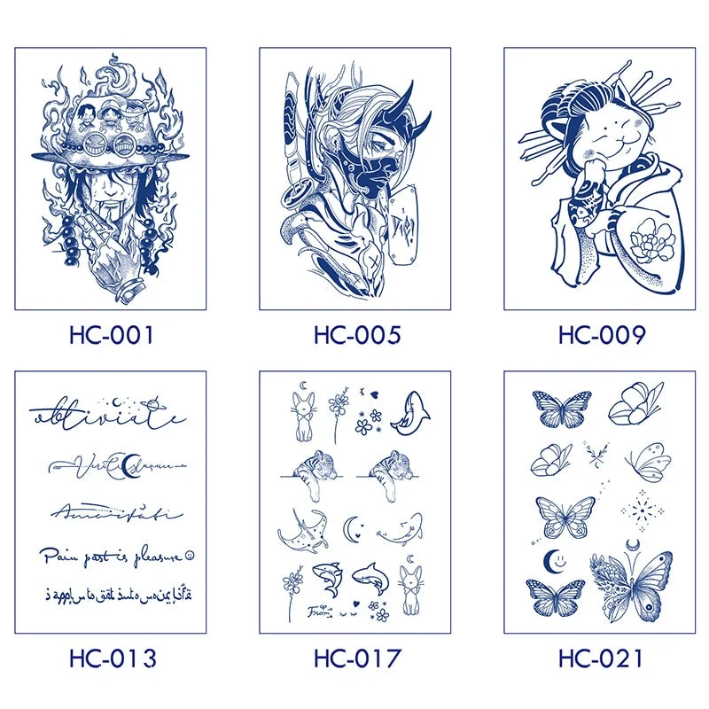 Basketball Anime Flower Butterfly Text Art Festival Cute Cool Waterproof Full Body Arm Men and Women Natural Temporary Tattoos