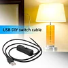 3ft 5V USB Power Cable 2 Pin USB 2.0 Male Cord Extension DIY with Switch
