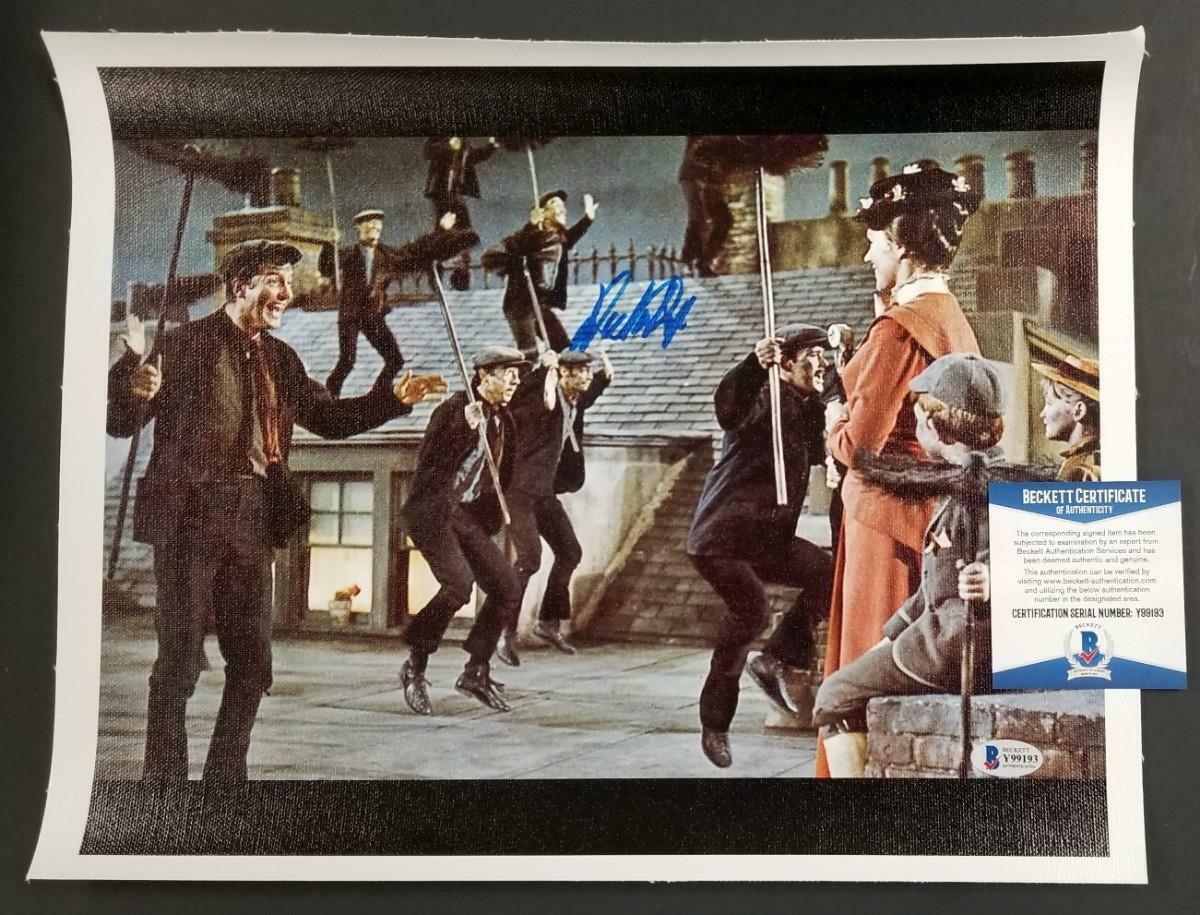 Dick Van Dyke autograph signed Mary Poppins 11x14 Canvas Photo Poster painting #11 ~ BAS COA