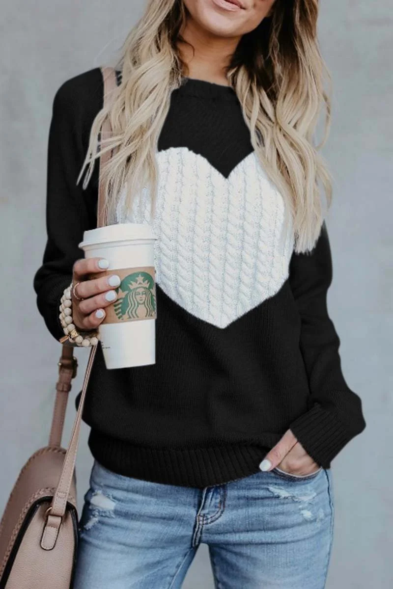 Heart Shaped Sweater(4 Colors)