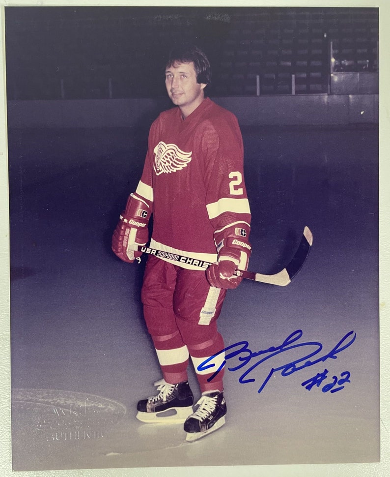 Brad Park Signed Autographed Glossy 8x10 Photo Poster painting Detroit Red Wings - COA Matching Holograms