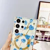 Suitable For Samsung S25 Series Magnetic Anti-Fall Flower Mobile Phone Case