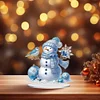 2D flacher Schneemann Druck DIY Desktop Diamond Art Kits für Home Office Desktop Dekor