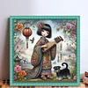 Japanese Geisha-11CT Stamped Cross Stitch 40*40cm