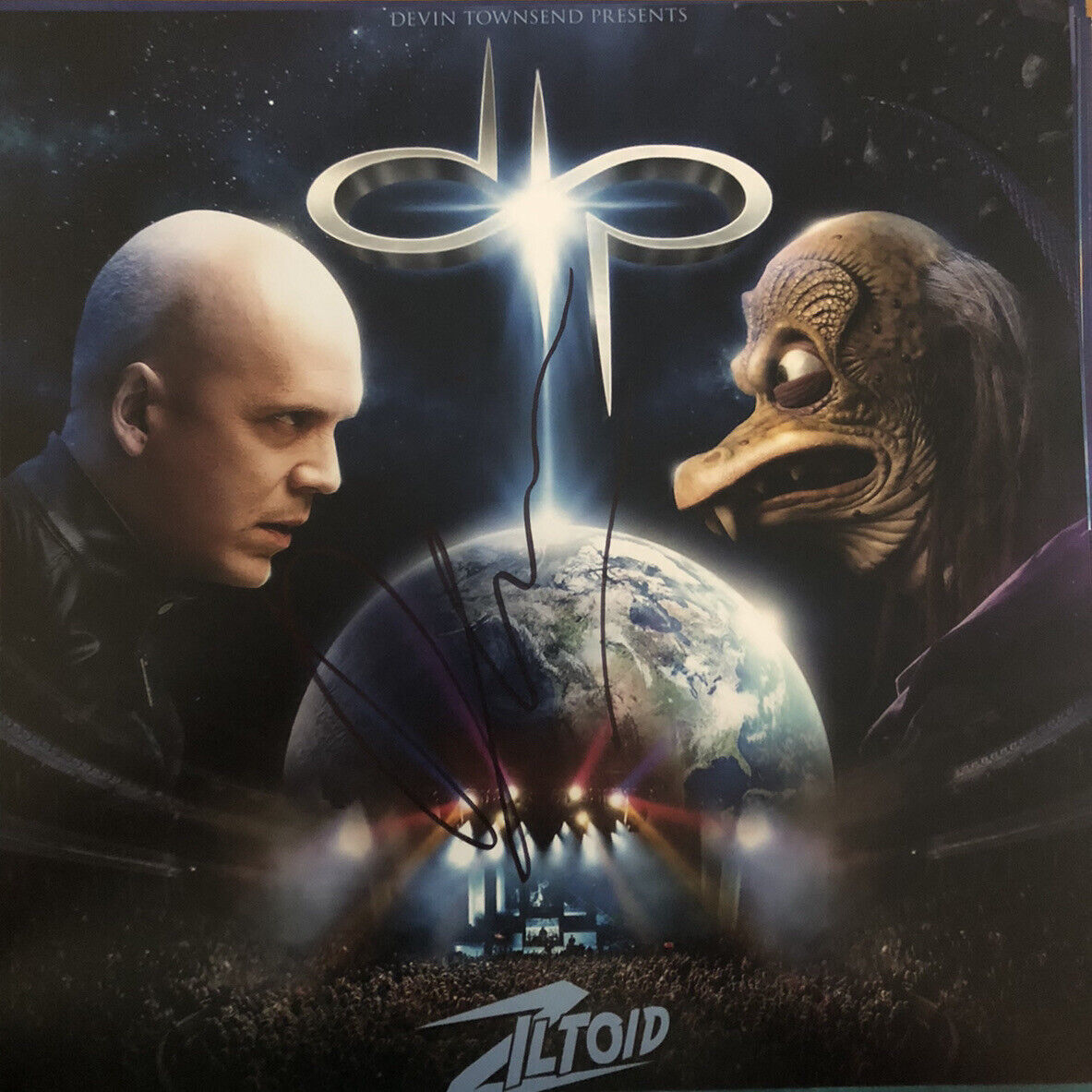 Devin Townsend **HAND SIGNED** 12x12 Photo Poster painting ~ Ziltoid ~ AUTOGRAPHED W/ PROOF