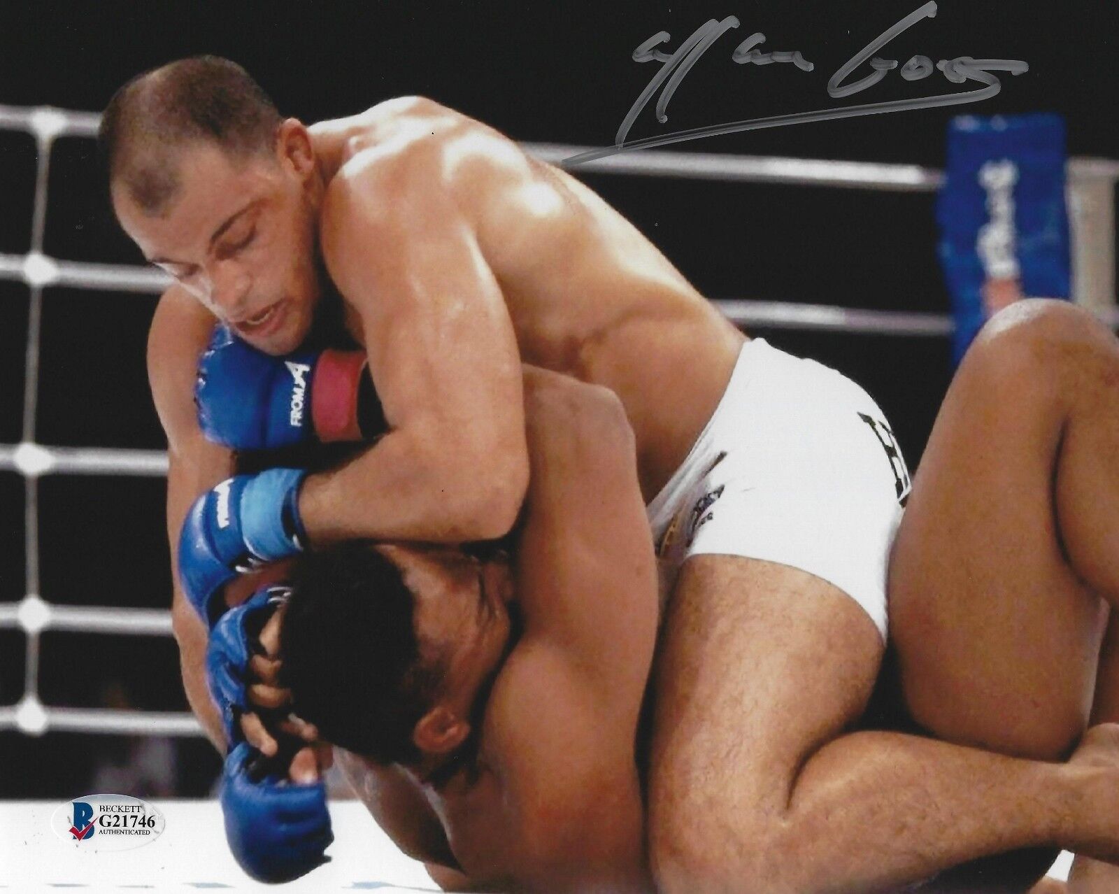 Allan Goes Signed 8x10 Photo Poster painting BAS Beckett COA Auto UFC Pride FC 9 vs Vernon White