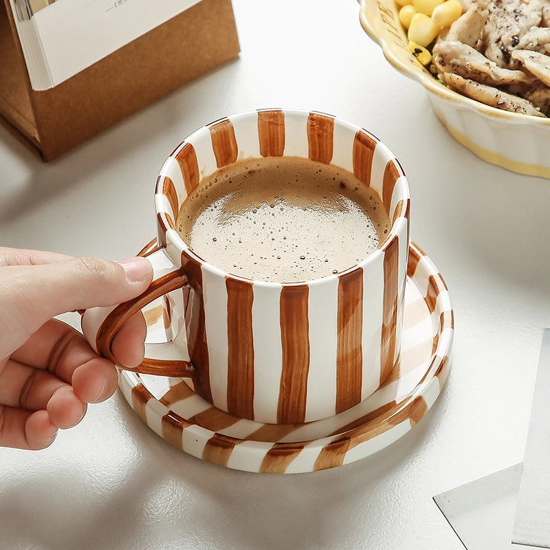 Casual Cute Stripe Ceramics Plate Water Bottles 1 Piece 1 Set