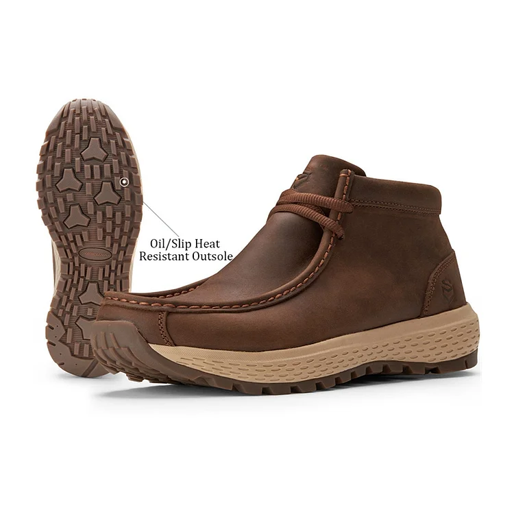 SUREWAY Mens Chukka Boots Fashion and Comfort Driving Shoes