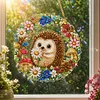 Diamond Painting Kit Hedgehog Mushroom Floral Wreath 9.45x9.45in