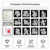 12Pcs DIY Pearl Painting Flying Horse for Home Wall Decor(15x15cm)