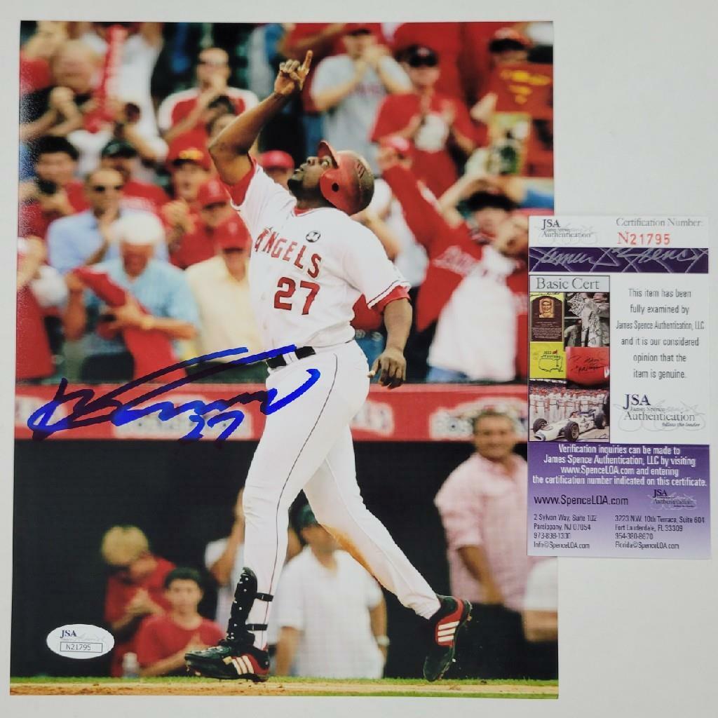 HOF Vladimir Guerrero signed Angels 8x10 Photo Poster painting #2 ~ JSA COA