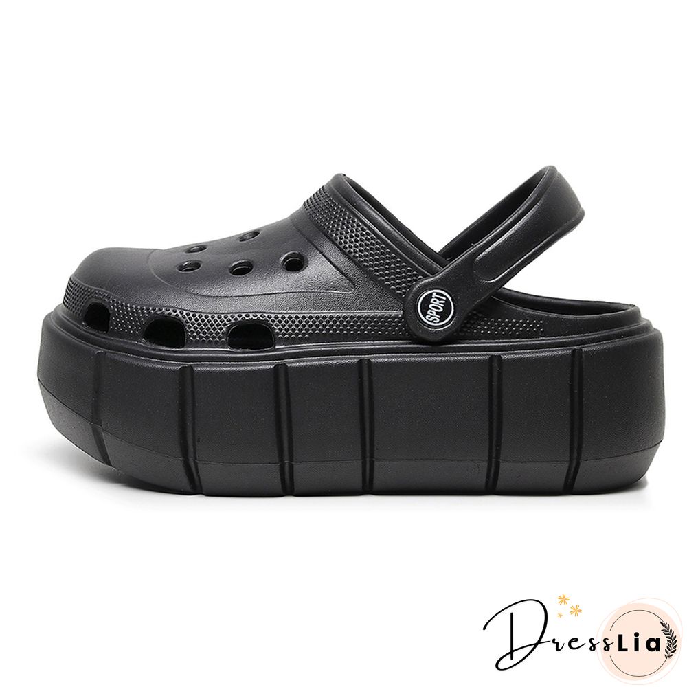 Platform Sandals Summer Women Slippers 6cm Wedges Sandals Outdoor Clogs Thick Street Beach Slide Flip Flops Garden Shoes