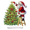 DIY Santa Claus And Tree Diamond Painting Ornaments (Double-Sided)