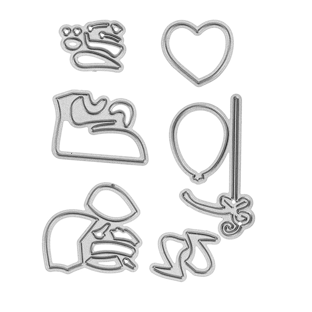 

7pcs Animal Metal Cutting Dies Stencils DIY Scrapbooking Decor Embossing-200997, 501 Original