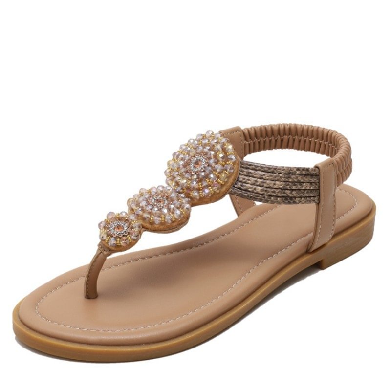 Letclo™ 2021 Bohemian Elastic Flat Sandals letclo Letclo