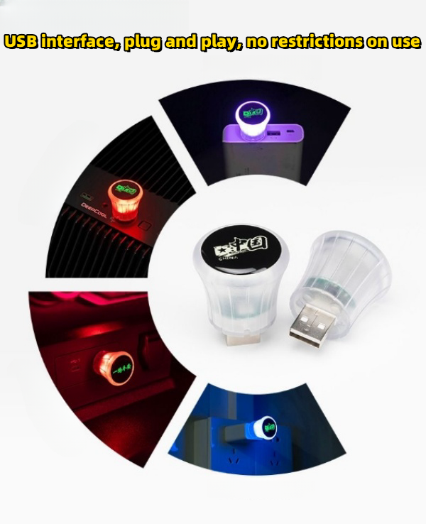Car-mounted Colorful Flashing Atmosphere Lights