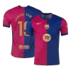 LAMINE YAMAL #19 Barcelona Home Authentic Soccer Jersey 2024/25 Spotify Logo Without Text