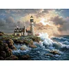 Quiet Village Lighthouse - Full Round Drill Diamond Painting