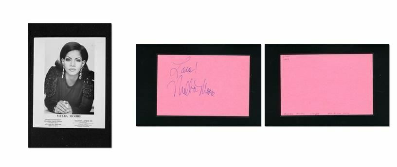 Melba Moore - Signed Autograph and Headshot Photo Poster painting set - Falcon Crest