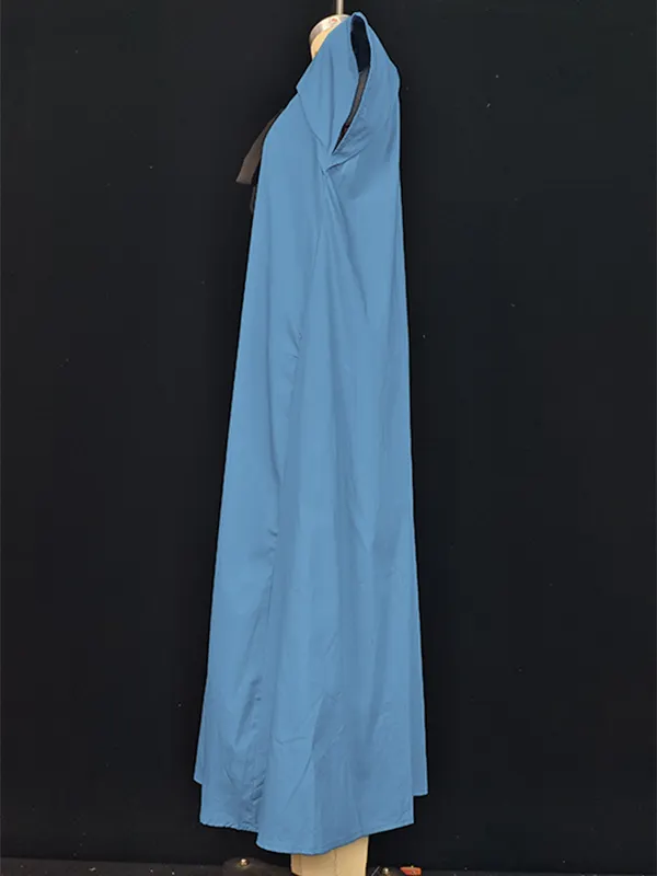 Cutout Tied Round Neck Dress