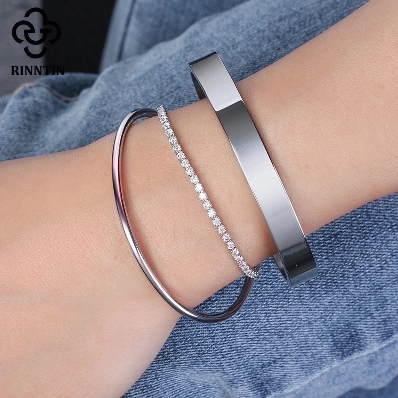 925 Sterling Silver Bracelets Minimalist