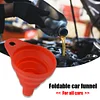 Collapsible Gasoline Oil Fuel Petrol Liquid Change Filler Foldable Engine Funnel