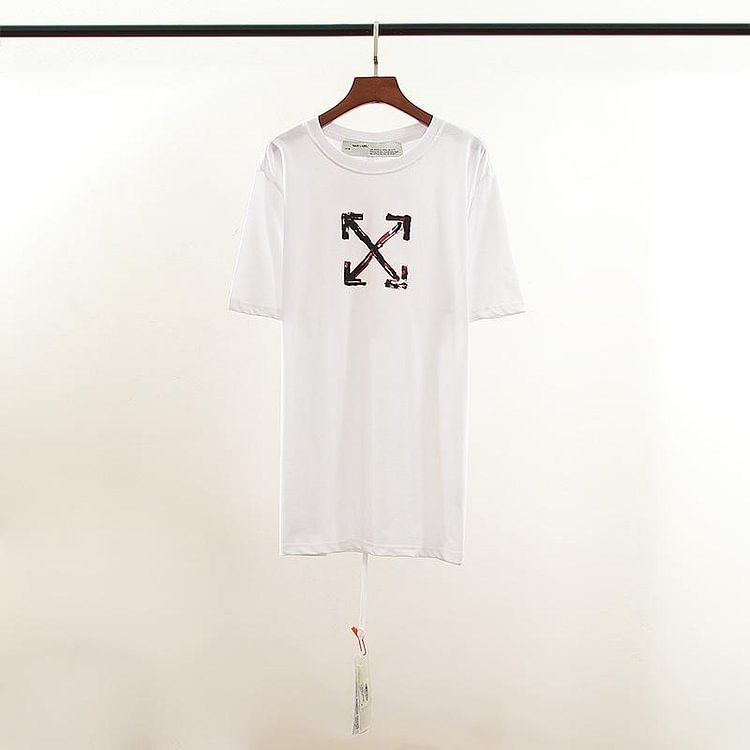 Off White T Shirt Simple Printed Men's Couple Wear Casual Large Size Loose Short Sleeve Tshirt Owt