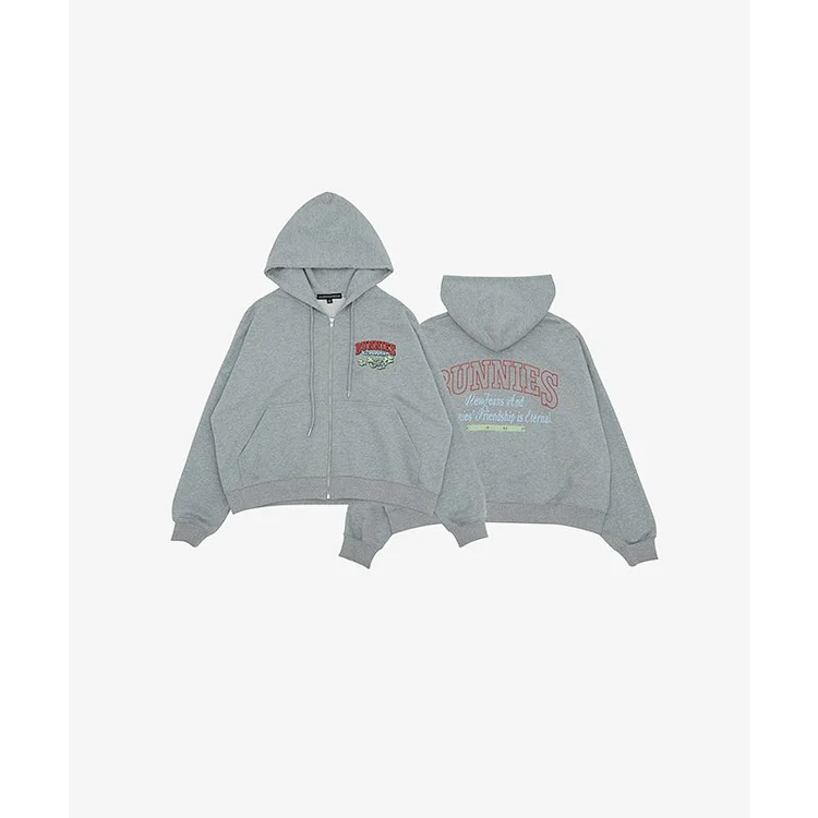 NewJeans BUNNIES CAMP SET-UP ZIP-UP HOODIE