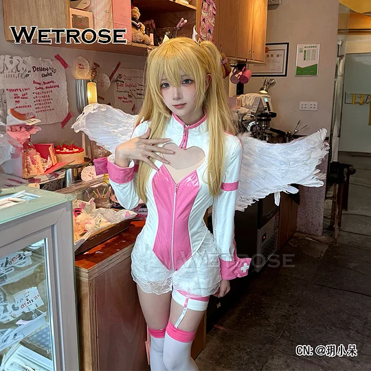 [Wetrose] In Stock LIliel Training Suit 2.5 Dimensional Seduction Cosplay Costume Wig Wings Full Set