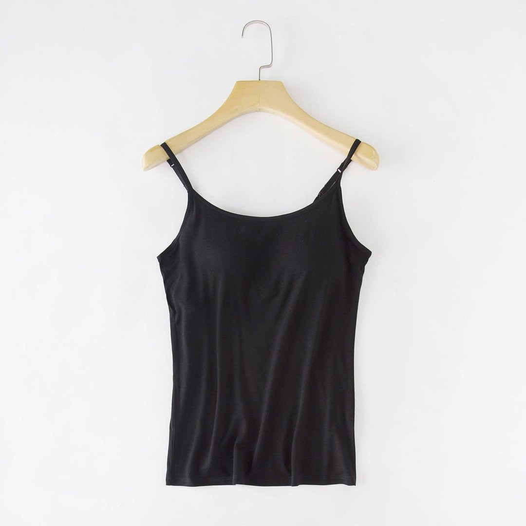 Tank With Built-In Bra With Adjustable Straps