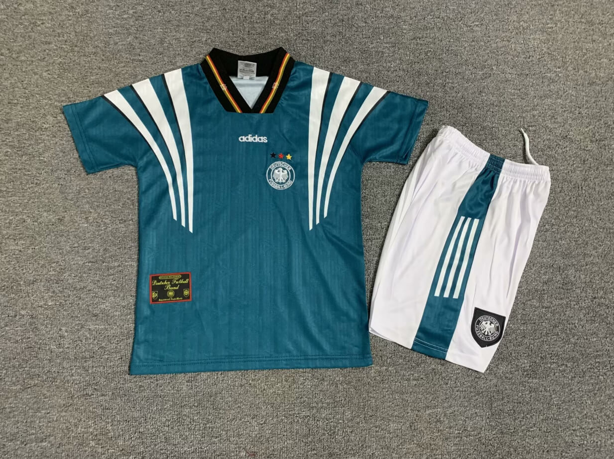 1996 Retro Kids Size Germany Away Soccer Jersey mysite