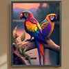 (5 Sizes)Parrot-Full Square Diamond Painting