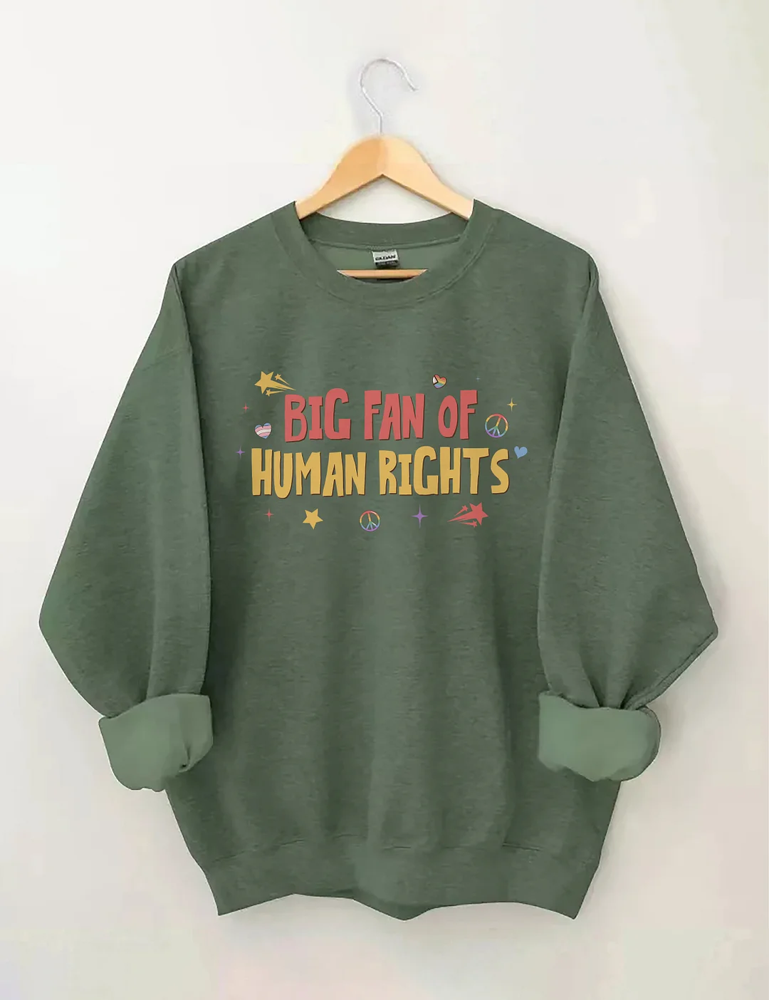 Big Fan Of Human Rights Sweatshirt