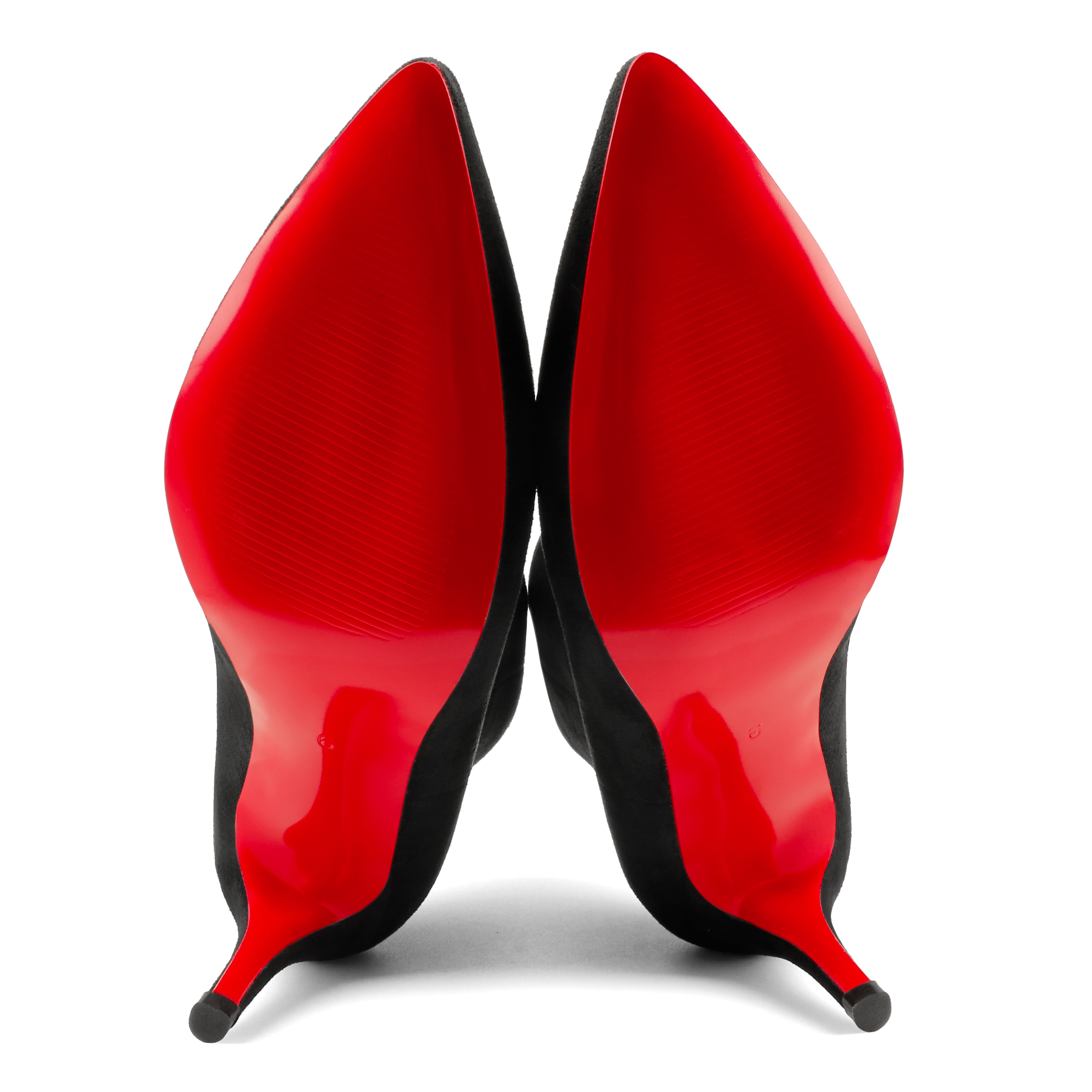 60mm Women's Ankle Boots Closed Pointed Toe Red Bottom Stilettos Booties-vocosishoes