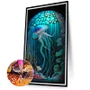 (40*70cm)Stained Glass Jellyfish - Full Round Drill Diamond Painting