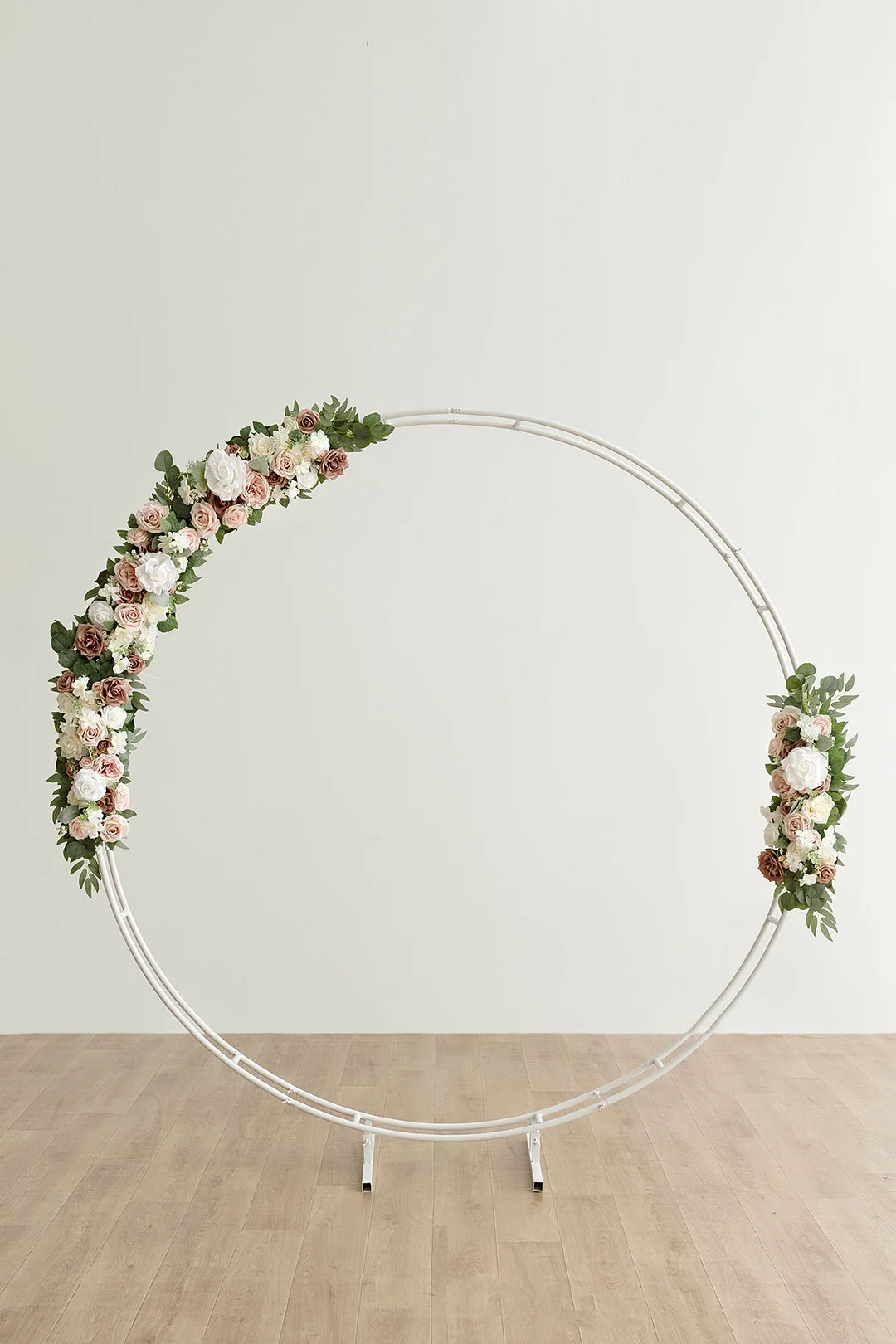 Flower Arrangements for Arch Decor in Dusty Rose & Cream