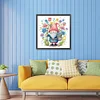 >SALE<5D DIY Partial Special Shaped Drill Diamond Painting Flower Gnome Decor 30x30cm