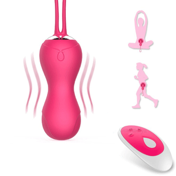 10 Speed Vibrating Egg Exercise Vagina Tighten Kegel Ball Egg Vibrator - Rose Toy
